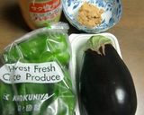 米ナスとピーマンのはちみつみそ味作り方1写真
