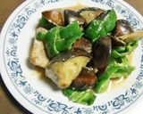 米ナスとピーマンのはちみつみそ味作り方4写真