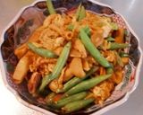 味つけもつといんげんと油揚げの煮びたし作り方4写真