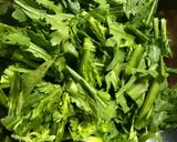 春菊と豆腐のチリサラダ作り方1写真
