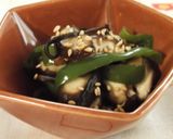 しいたけとピーマンの柚子胡椒＆昆布和え作り方3写真