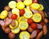 ズッキーニとソーセージの夏炒め作り方4写真
