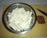 揚げて美味しい♪長芋の梅肉和え作り方1写真