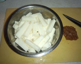 揚げて美味しい♪長芋の梅肉和え作り方1写真