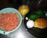 ピーマンいりハンバーグ♪作り方1写真
