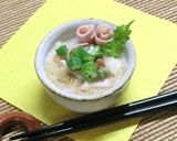 長芋と魚ニソの梅わさびすし酢ごま和え作り方4写真