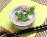 長芋と魚ニソの梅わさびすし酢ごま和え作り方4写真
