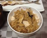 もっちり濃いめ☆鶏の炊き込みご飯作り方6写真