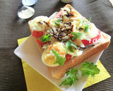 しらすとトマトと茹で卵の和トースト作り方4写真