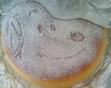 チーズケーキをスヌーピーに♪作り方3写真
