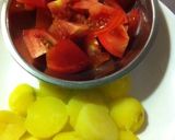 ジャガイモとトマトのチーズ焼。作り方1写真