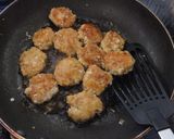 ●鶏ひき肉のフワフワつくね風●作り方5写真