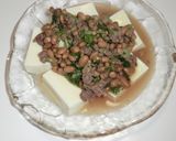 あんかけ納豆♬豆腐作り方8写真