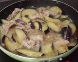 フライパンひとつで！豚肉と茄子のおろし煮作り方5写真