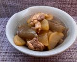 大根と鶏肉のこってり煮物作り方4写真
