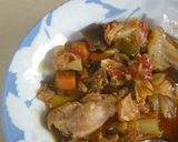 お酢でヘルシー鶏と野菜のトマト煮込み作り方13写真