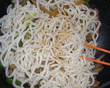 ごぼうがおいしい　すき焼き風焼きうどん作り方8写真