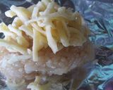 簡単朝食、チーズ焼きおにぎり作り方1写真
