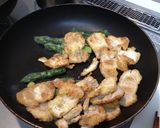 冷凍アスパラと大豆たんぱく照り炒め作り方3写真