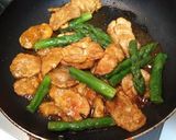 冷凍アスパラと大豆たんぱく照り炒め作り方4写真