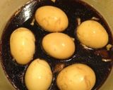 簡単☆にんにく風味の煮卵作り方1写真