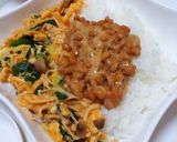 ご飯が進む♪野菜とキノコの簡単ピリ辛丼作り方8写真