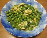 絹さやの卵とじ作り方7写真