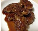 牛切り落とし１口ステーキ（照り焼き味）作り方5写真