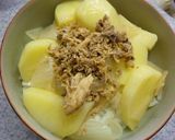 鯖と新じゃがの梅バジル丼作り方4写真