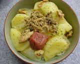 鯖と新じゃがの梅バジル丼作り方5写真