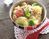 鯖と新じゃがの梅バジル丼作り方6写真