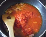 揚げ茄子とバジルのトマトソーススパゲティ作り方6写真