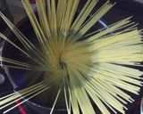 揚げ茄子とバジルのトマトソーススパゲティ作り方8写真