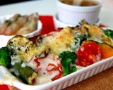 たっぷり夏野菜のチーズ焼きドリア作り方6写真