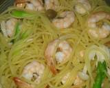 超簡単海老とアスパラのポン酢パスタ作り方1写真