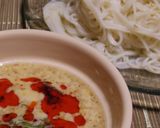 食べるラー油入り！クリーミー豆乳そうめん作り方5写真