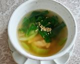 チンゲンサイと鶏ささ身の中華スープ作り方4写真