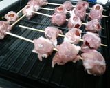 ♡ミニトマトの豚肉巻き♡串焼き～作り方3写真