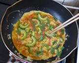 パパのゴーヤー入り玉子焼き作り方3写真