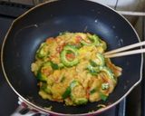 パパのゴーヤー入り玉子焼き作り方4写真