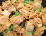 醤油麹で鶏と蓮根のしゃきしゃき炒め作り方3写真
