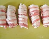 枝豆チーズ入り♪カリふわ豚巻き串 作り方4写真