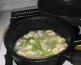 絹サヤと葱と魚肉ソーセージ適当かき揚げ作り方2写真