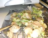絹サヤと葱と魚肉ソーセージ適当かき揚げ作り方3写真