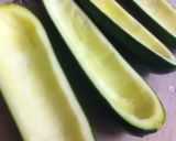 簡単！ズッキーニの丸ごと肉詰め作り方1写真