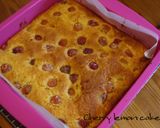 生チェリー＆レモン風味のスクエアケーキ作り方7写真