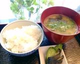 夏場にピッタリ♪ミョウガと茄子のお味噌汁作り方6写真
