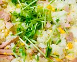 省コスト●魚肉ソ＆豆苗の玉子チャーハン作り方2写真