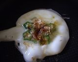 オクラの星模様の濃厚卵白焼きカップ作り方1写真