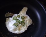 オクラの星模様の濃厚卵白焼きカップ作り方2写真